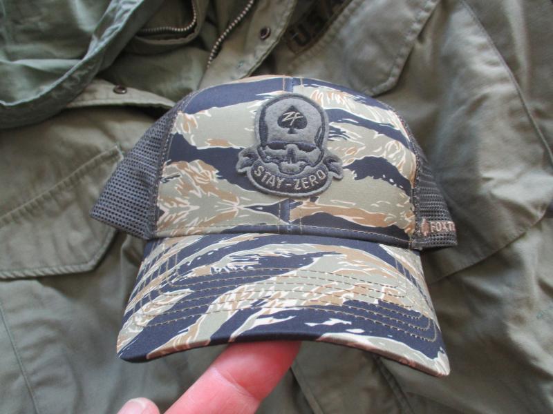 ZERO FOXTROT usa VIETNAM WAR tiger stripe CAMO mesh back BASEBALL CAP new