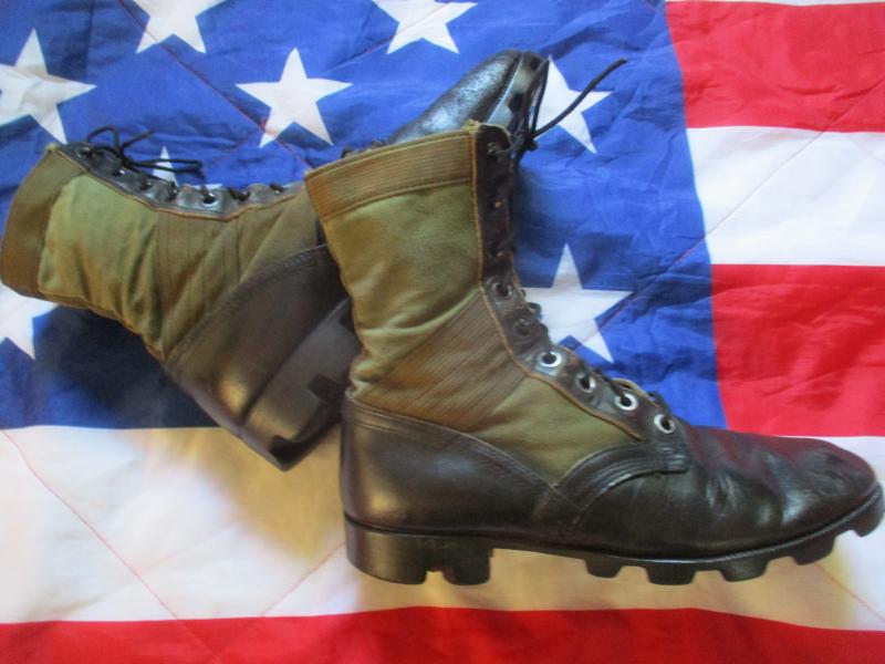 genuine JE US ARMY VIETNAM WAR issue JUNGLE COMBAT BOOTS usa 11 N UK 10 to 10.5