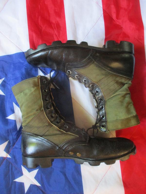 genuine JE US ARMY VIETNAM WAR issue JUNGLE COMBAT BOOTS usa 11 N UK 10 to 10.5