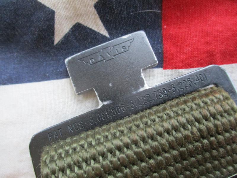 GENUINE US ARMY issue VIETNAM WAR M67 nylon WEBBING DAVIS BELT