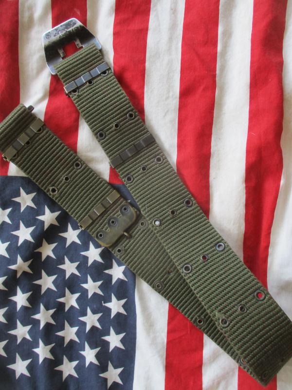 GENUINE US ARMY issue VIETNAM WAR M67 nylon WEBBING DAVIS BELT