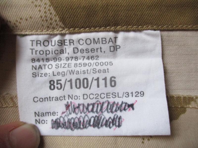 BRITISH ARMY issue DESERT dpm DDPM combat soldier 95 CARGO TROUSERS 36-38