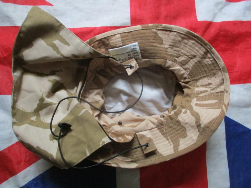 NEW GENUINE BRITISH ARMY AFGHANISTAN WAR issue desert dpm BUSH BOONIE HAT medium