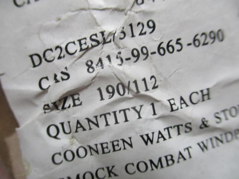 BRITISH ARMY ISSUE desert dpm DDPM soldier 95 CS95 windproof SMOCK 190/112 XL