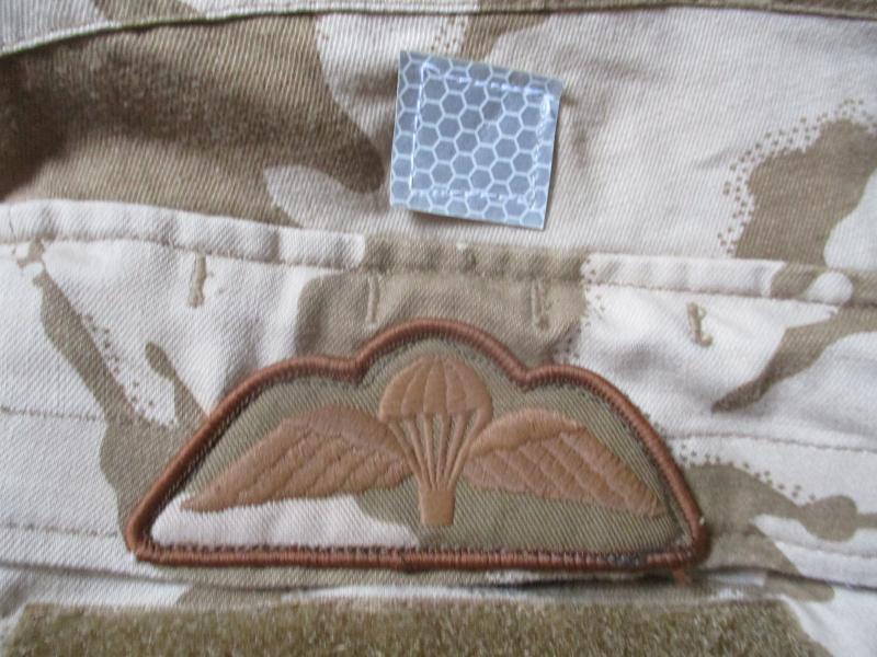 BRITISH ARMY ISSUE desert dpm ubac ubacs COMBAT SHIRT PARA PARATROOPER wings L