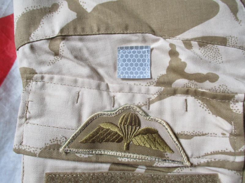 BRITISH ARMY ISSUE desert dpm ubac ubacs COMBAT SHIRT PARA PARATROOPER wings XL