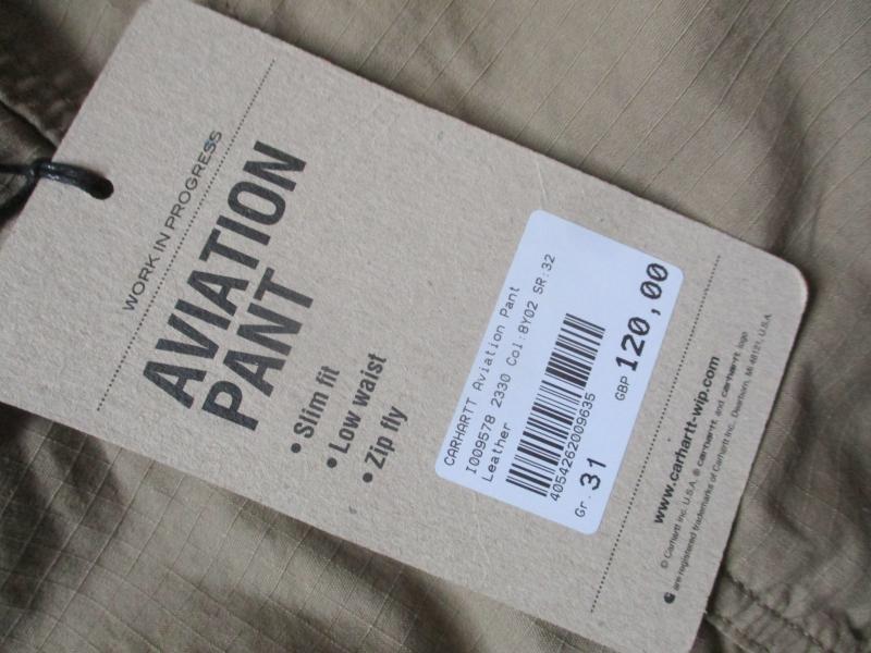 Real CARHARTT USA US BDU M65 aviation CARGO COMBAT TROUSERS khaki NEW RRP£120 31