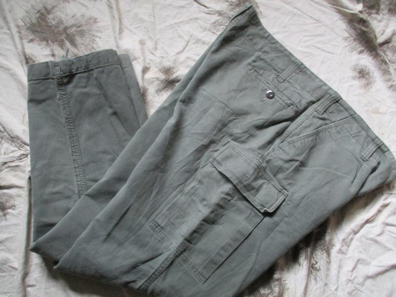 LEO KOHLER WEST GERMAN ARMY Bundeswehr MOLESKIN GREY combat cargo TROUSERS 40