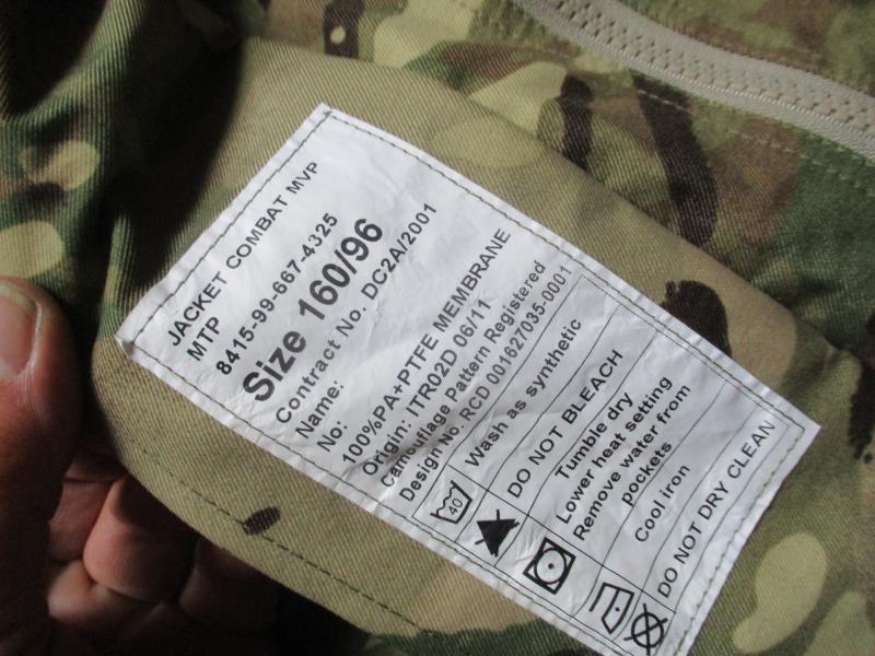 UK MTP MULTICAM heavy weight MVP gore tex waterproof SMOCK coat 160/96 m - L