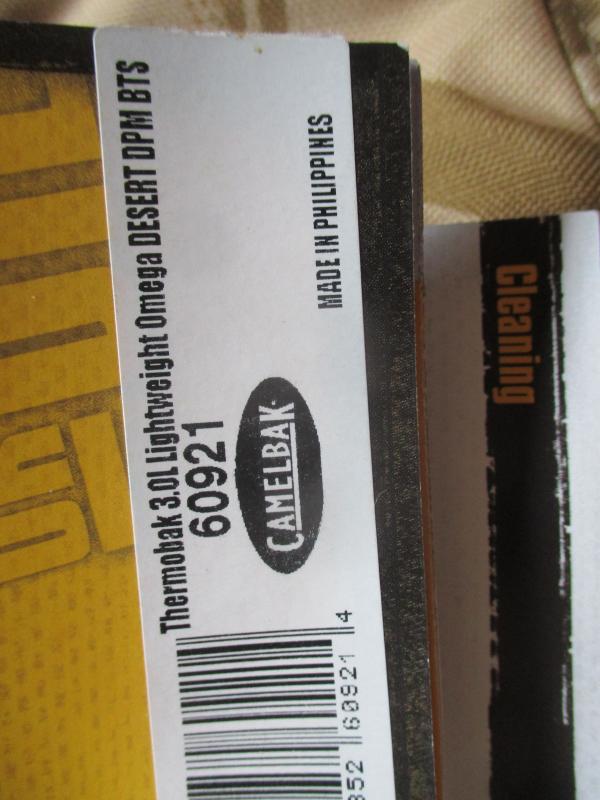GENUINE British Army Afghanistan ISSUE CAMELBAK THERMOBAK 3L desert dpm ddpm NEW