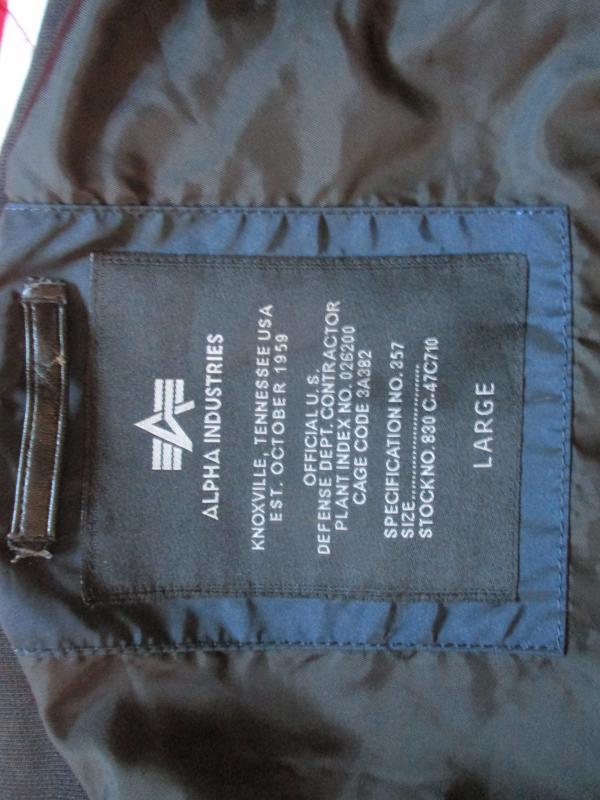 original ALPHA INDUSTRIES USA MA1 SUMMER Bomber pilot JACKET COAT navy blue LARGE