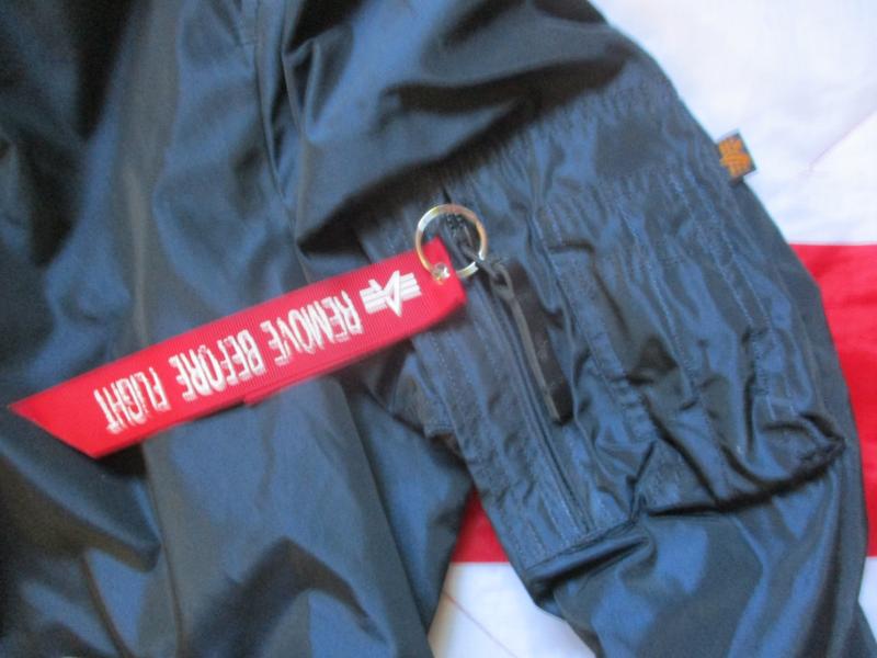 original ALPHA INDUSTRIES USA MA1 SUMMER Bomber pilot JACKET COAT navy blue LARGE