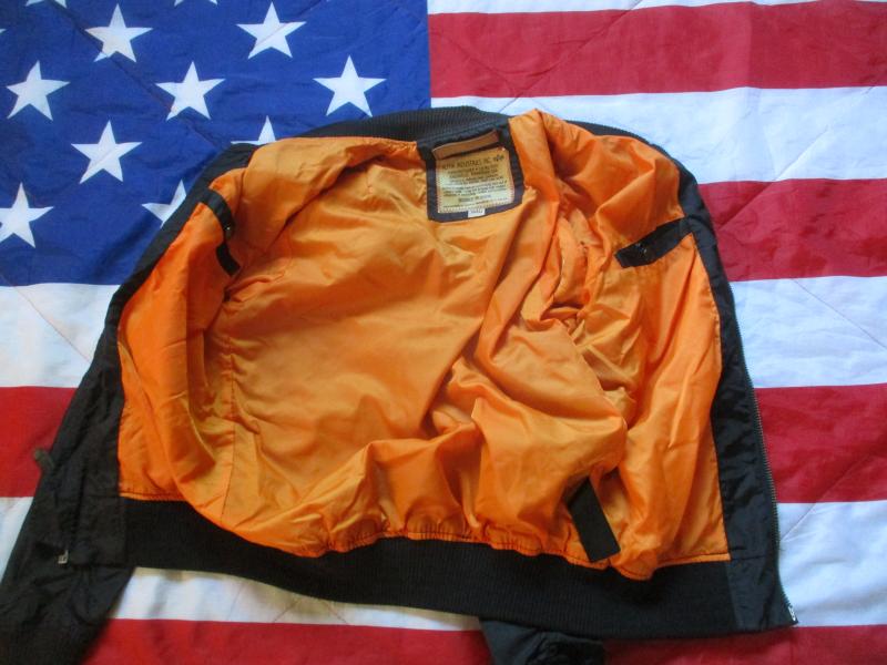 original ALPHA INDUSTRIES USA MA1 SUMMER Bomber pilot JACKET COAT black SMALL
