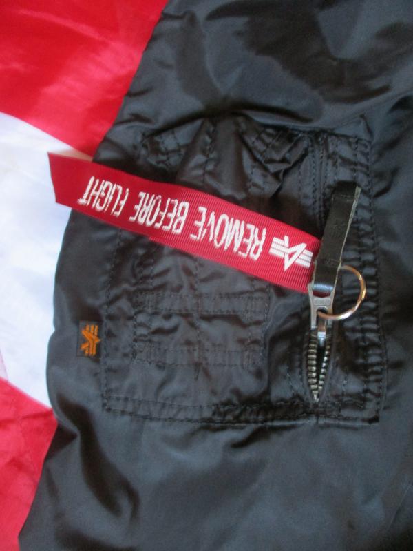 original ALPHA INDUSTRIES USA MA1 SUMMER Bomber pilot JACKET COAT black SMALL