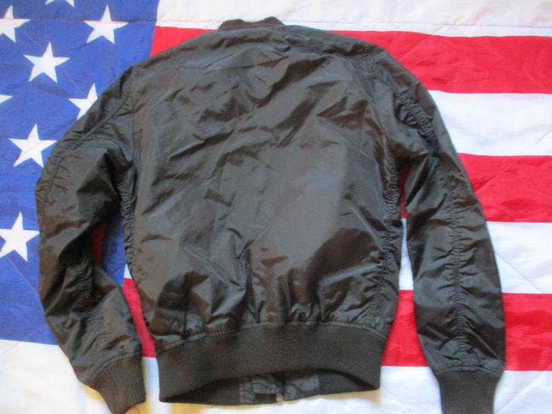 original ALPHA INDUSTRIES USA MA1 SUMMER Bomber pilot JACKET COAT black SMALL