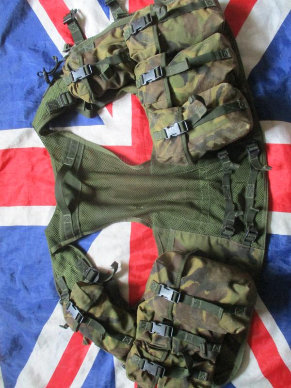 UK DPM camo PLCE OPS CTR CHEST WEBBING GP WAISTCOAT LBV VEST LBE sas para 90S