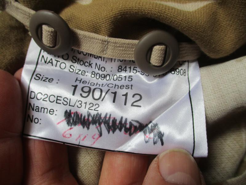 2 PARA parachute regiment AFGHAN 2010 TOUR ISSUE soldier 95 DESERT DPM COMBAT shirt