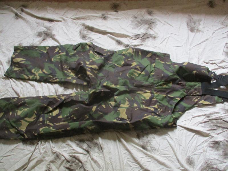 GEN British Army ISSUE dpm camo WATERPROOF GORETEX salopettes TROUSERS medium