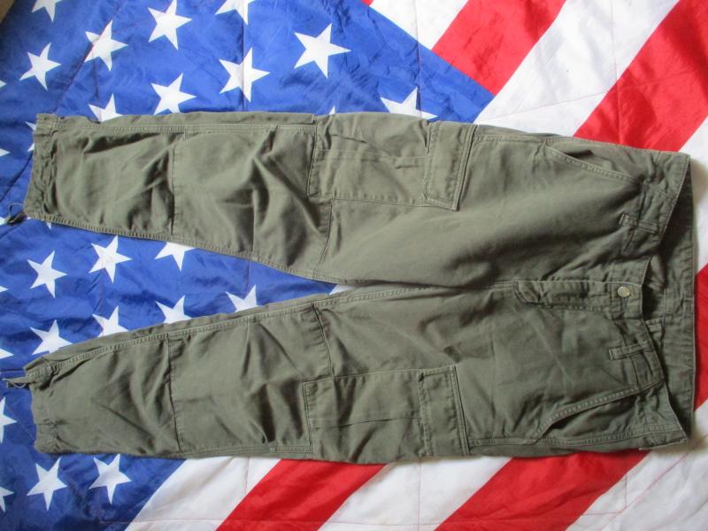 CARHARTT USA US BDU M65 aviation FIELD CARGO COMBAT TROUSERS VIETNAM war OG GREEN 30