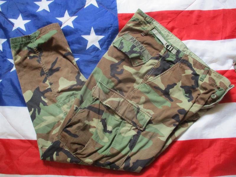 GENUINE issue 1995 US ARMY USA AMERICAN M81 woodland CAMO BDU combat PANTS TROUSERS M/R = 34 - 36