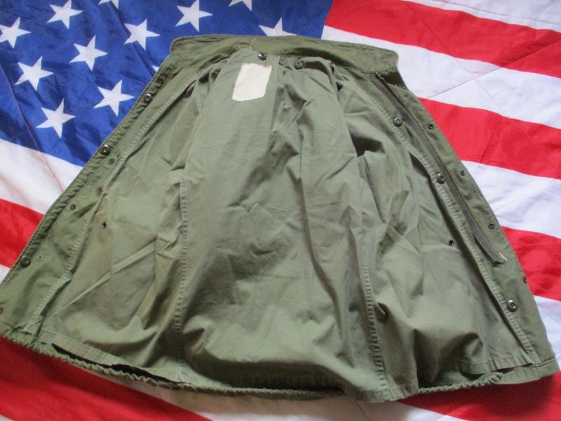 Genuine US ARMY ISSUE VIETNAM WAR OG 107 usa M65 COAT COMBAT jacket XS /R to Small SIZE