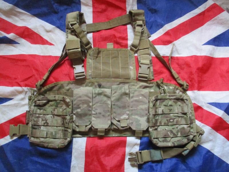 DISCIPLE TACTICAL UK molle COMMANDO CHEST WEBBING HARNESS RIG & POUCH S multicam