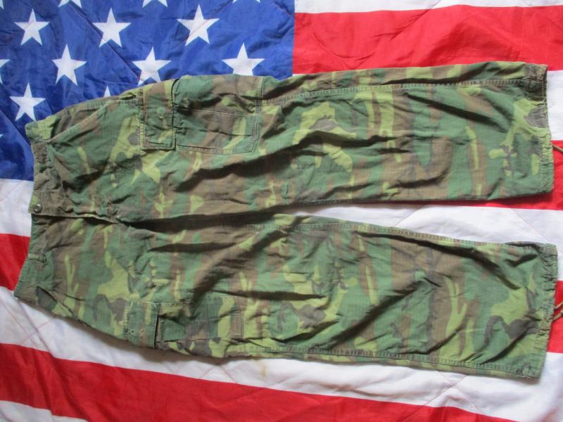 1968 US ARMY issue VIETNAM WAR erdl green slant pocket JUNGLE combat TROUSERS