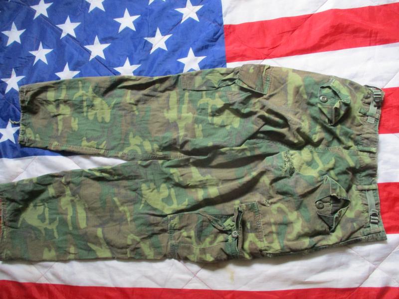 1968 US ARMY issue VIETNAM WAR erdl green slant pocket JUNGLE combat TROUSERS