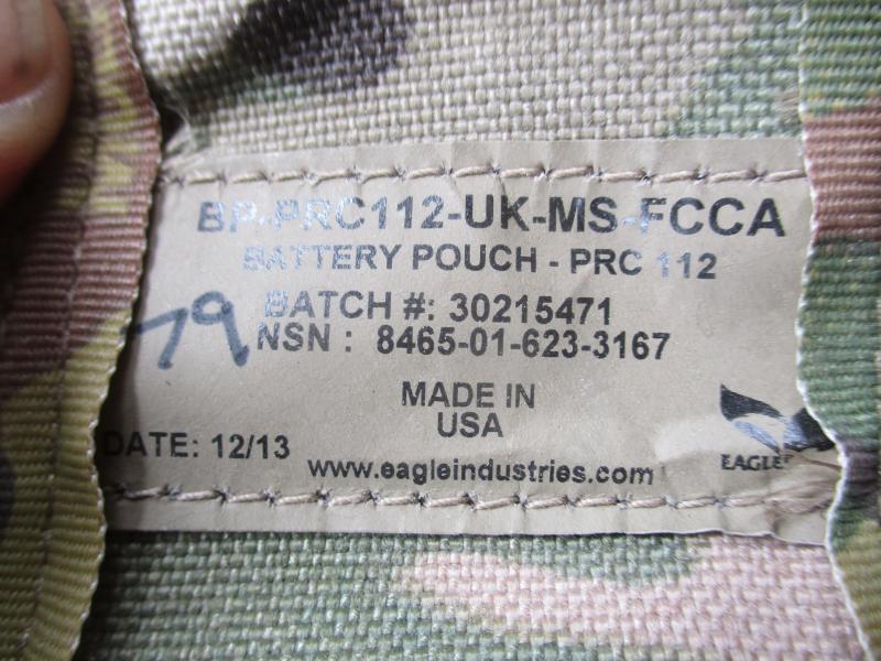 2013 EAGLE INDUSTRIES USA CRYE molle 112 sf RADIO BATTERY frag cam cream POUCH MULTICAM