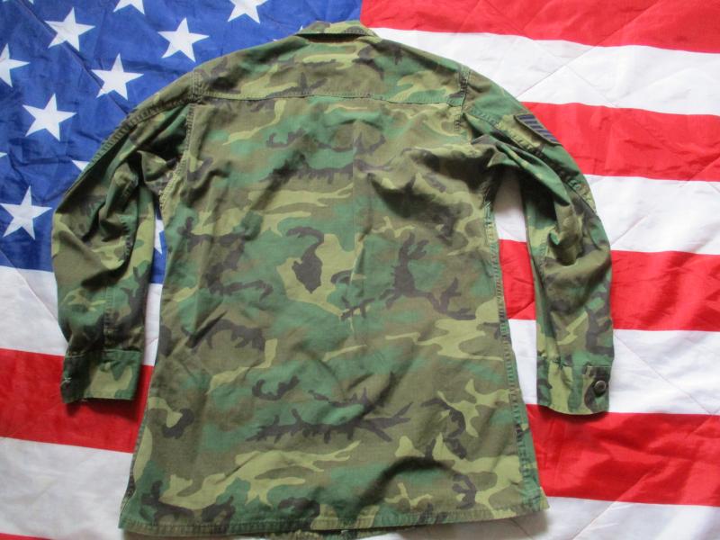 1981 US ARMY USAF rdf VIETNAM WAR ERDL brown CAMO Jungle combat JACKET COAT