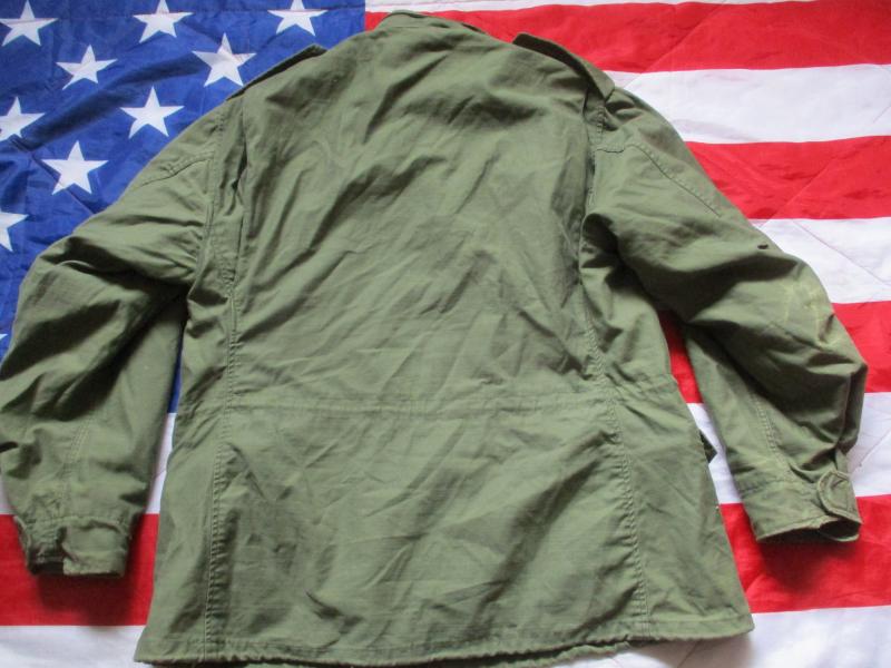GENUINE 1978 US ARMY ISSUE usa M65 COAT COMBAT jacket VIETNAM WAR OG107 LARGE /R