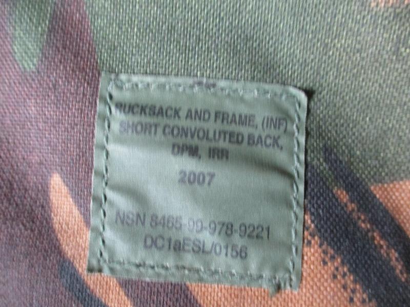 BRITISH ARMY ISSUE PLCE BERGEN short back DPM jayjays of brecon modified straps