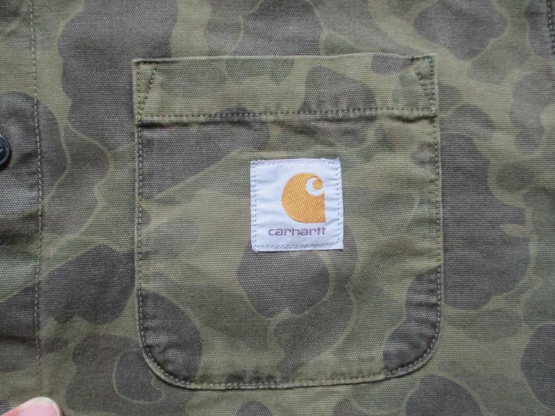 CARHARTT USA VIETNAM WAR DUCK HUNTER frogskin CAMO SHIRT SHACKET