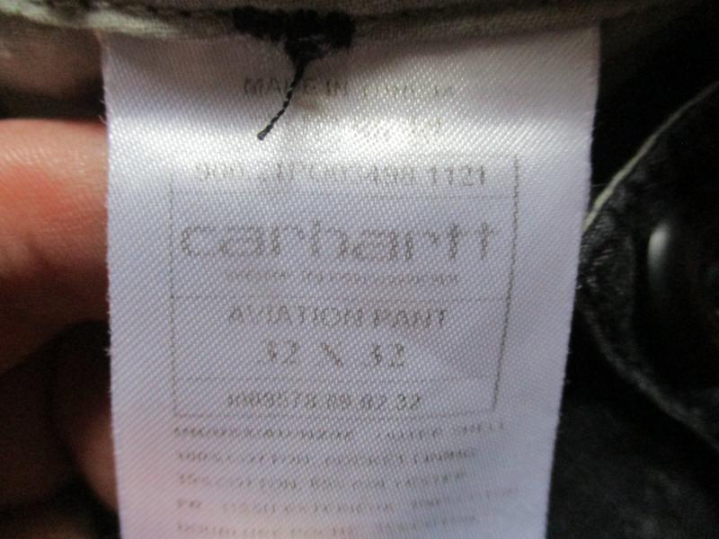 Real CARHARTT USA US BDU M65 aviation CARGO COMBAT TROUSERS black 32X32 - 34