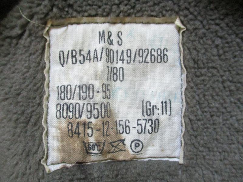 VINTAGE 1980 GERMAN ARMY bw moleskin grey WINTER PARKA JACKET COAT