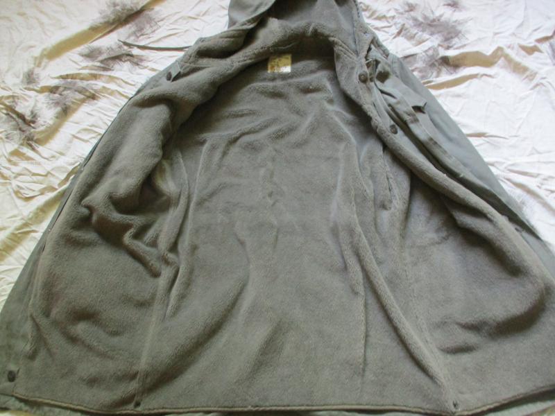 VINTAGE 1980 GERMAN ARMY bw moleskin grey WINTER PARKA JACKET COAT