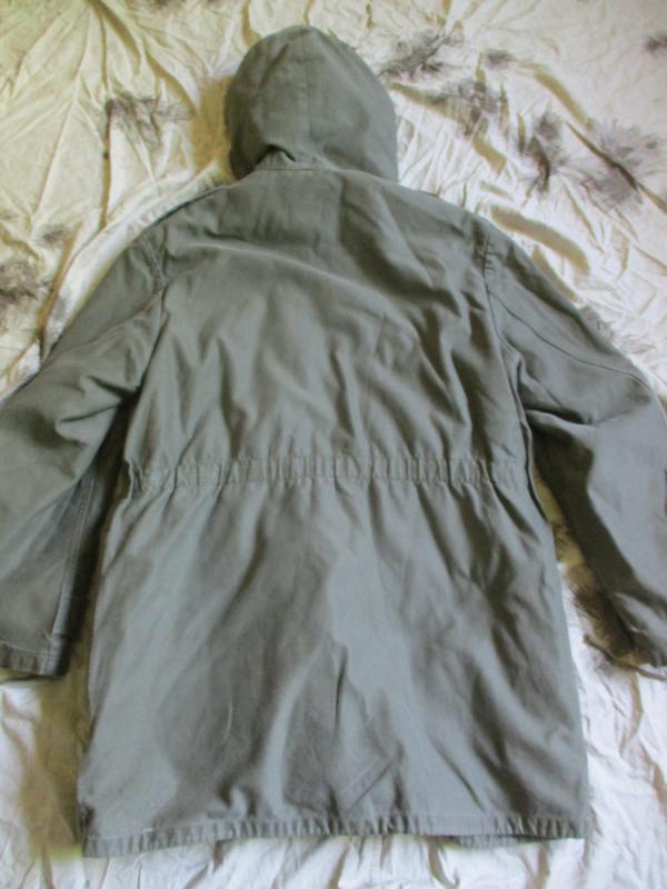VINTAGE 1980 GERMAN ARMY bw moleskin grey WINTER PARKA JACKET COAT