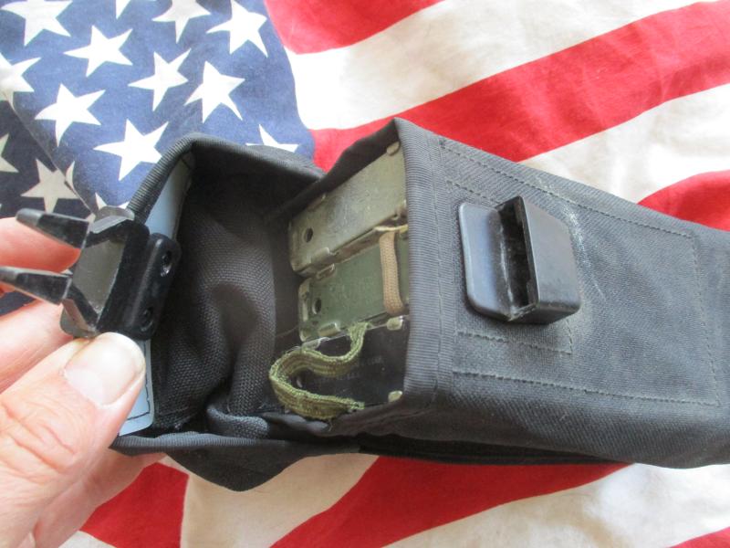 RARE TYPE ALICE usa triple 5.56mm m16 - m5 / double 7.62mm ak47 magaize - ammo POUCH sf / sog BLACK