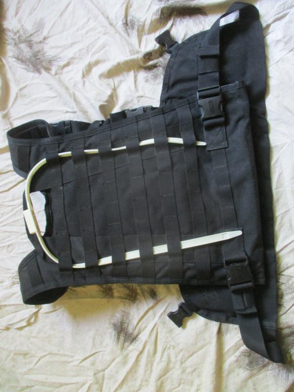 BLACKHAWK molle COMMANDO CHEST HARNESS RIG PLATE CARRIER & soft ARMOUR black