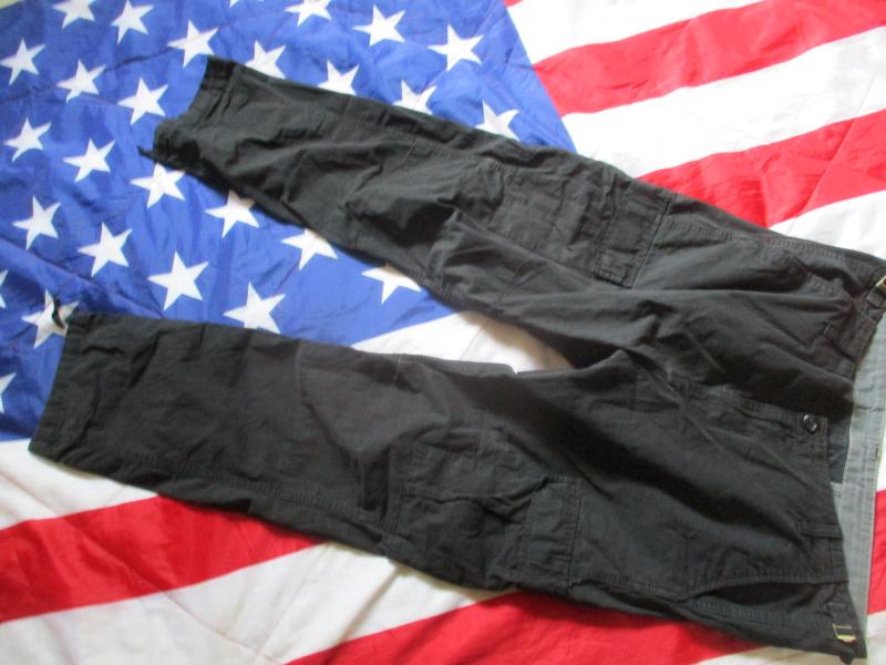 CARHARTT USA US BDU M65 aviation CARGO COMBAT TROUSERS black 36 to 38 w X 32 L