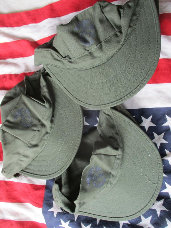 1988 USA made USMC US MARINE marines VIETNAM OG GREEN CAP HAT COVER large NEW