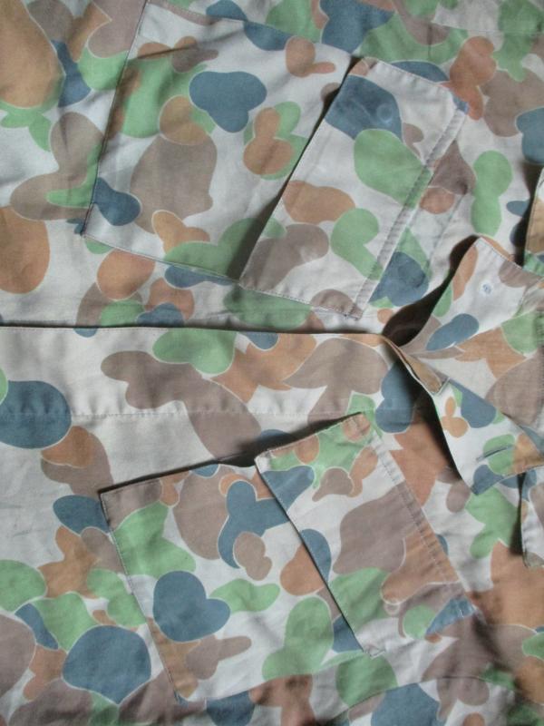 GENUINE issue AUSTRALIAN army JUNGLE AUSCAM DPU camo COMBAT SHIRT medium - large