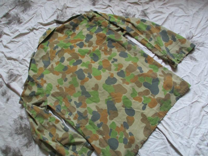 GENUINE issue AUSTRALIAN army JUNGLE AUSCAM DPU camo COMBAT SHIRT medium - large