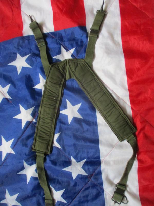 genuine US ARMY VIETNAM WAR issue M1956 M56 WEBBING yoke SUSPENDERS nos