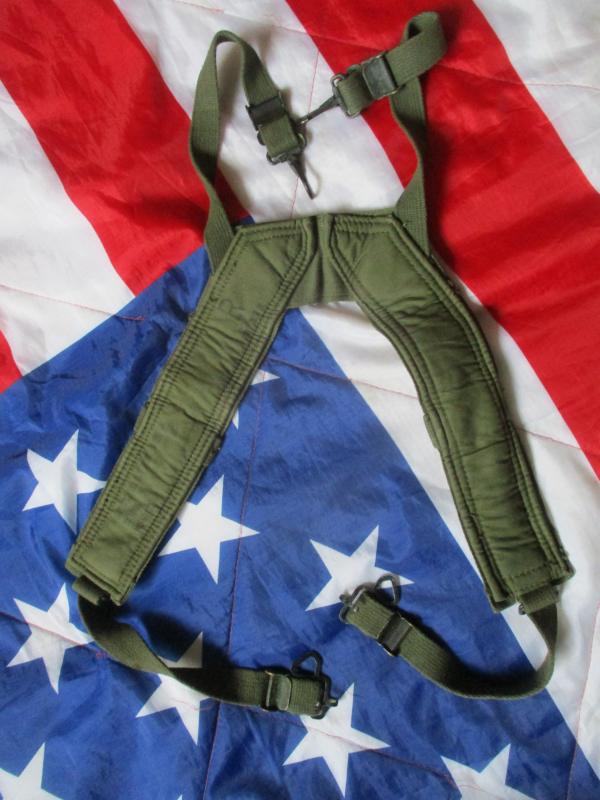 genuine US ARMY VIETNAM WAR issue M1956 M56 WEBBING yoke SUSPENDERS nos