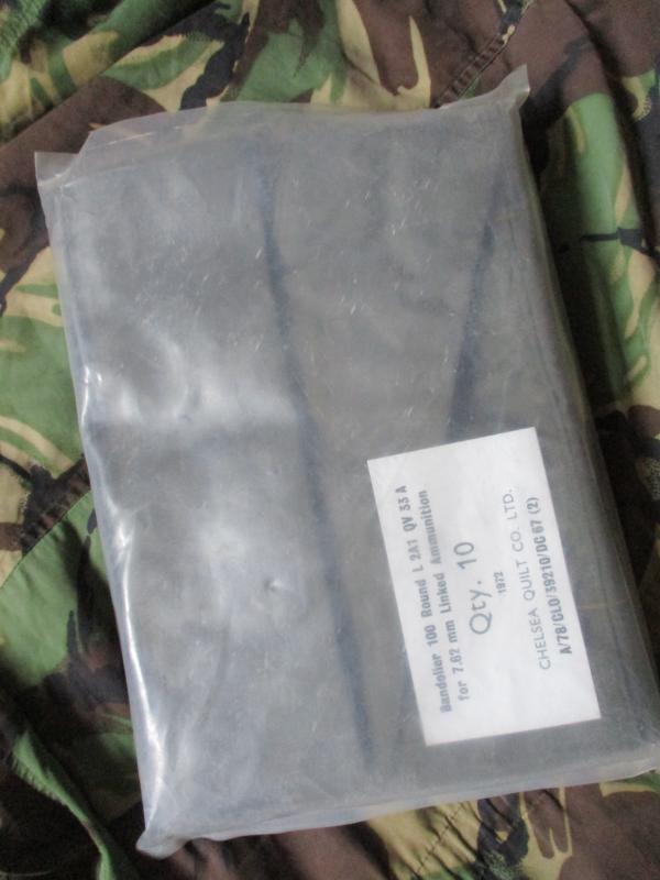 1972 dated FALKLANDS WAR GPMG 100 ROUND sas para bergen nylon BANDOLIER new