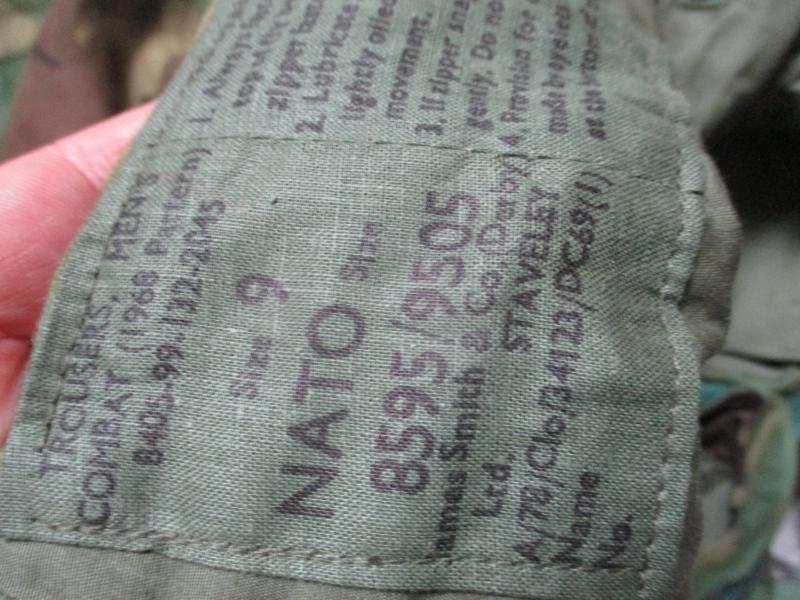 mint BRITISH ARMY ISSUE 68 1968 COMBAT trousers pants DPM FALKLANDS WAR SIZE 9 XL 40