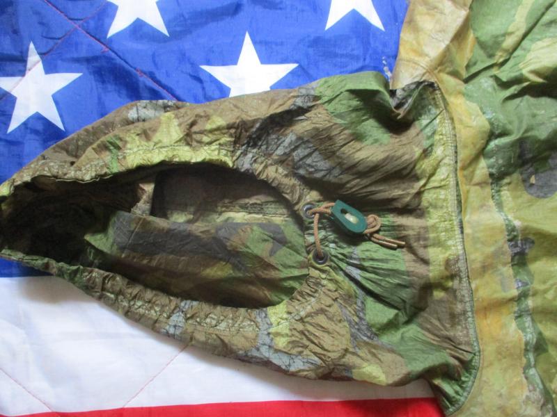 GENUINE USARMY ISSUE M81 WOODLAND CAMO PONCHO CAPE SHELTER no longer waterproof