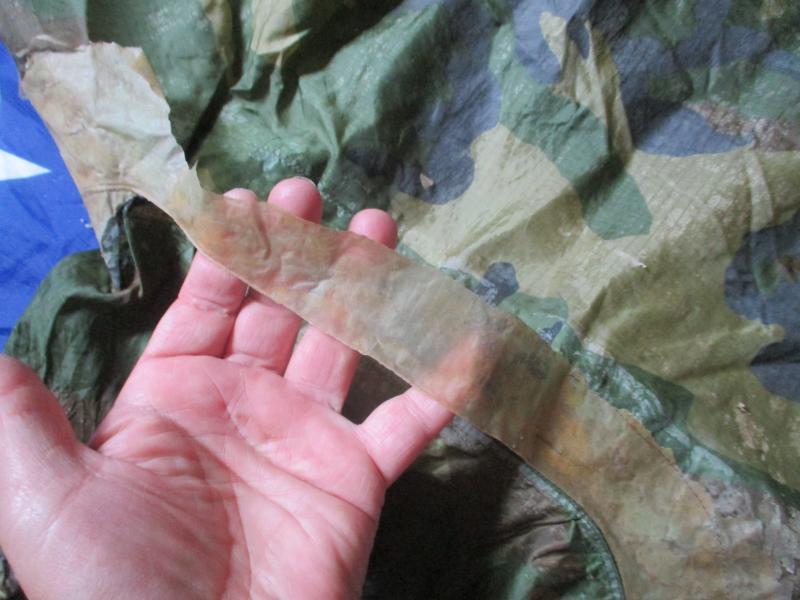 GENUINE USARMY ISSUE M81 WOODLAND CAMO PONCHO CAPE SHELTER no longer waterproof