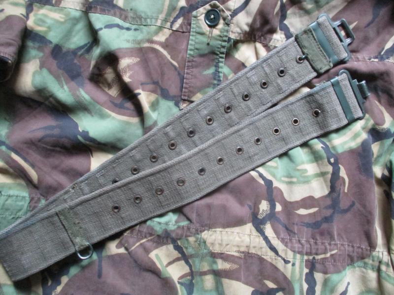 real BRITISH ARMY / PARACHUTE REGIMENT ISSUE 58 PATTERN WEBBING BELT falklands war era